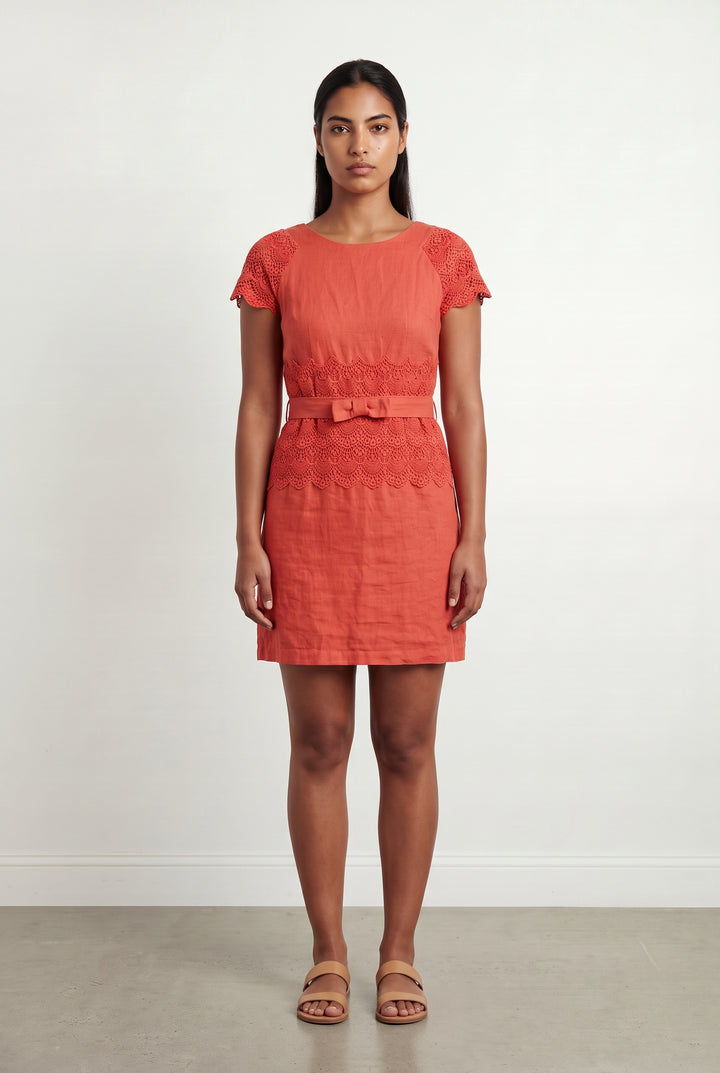 Robe Courte Rose - Taille L/40 de la marque Derhy | PARAD121856 - Vendu par Paradigme - Image 1