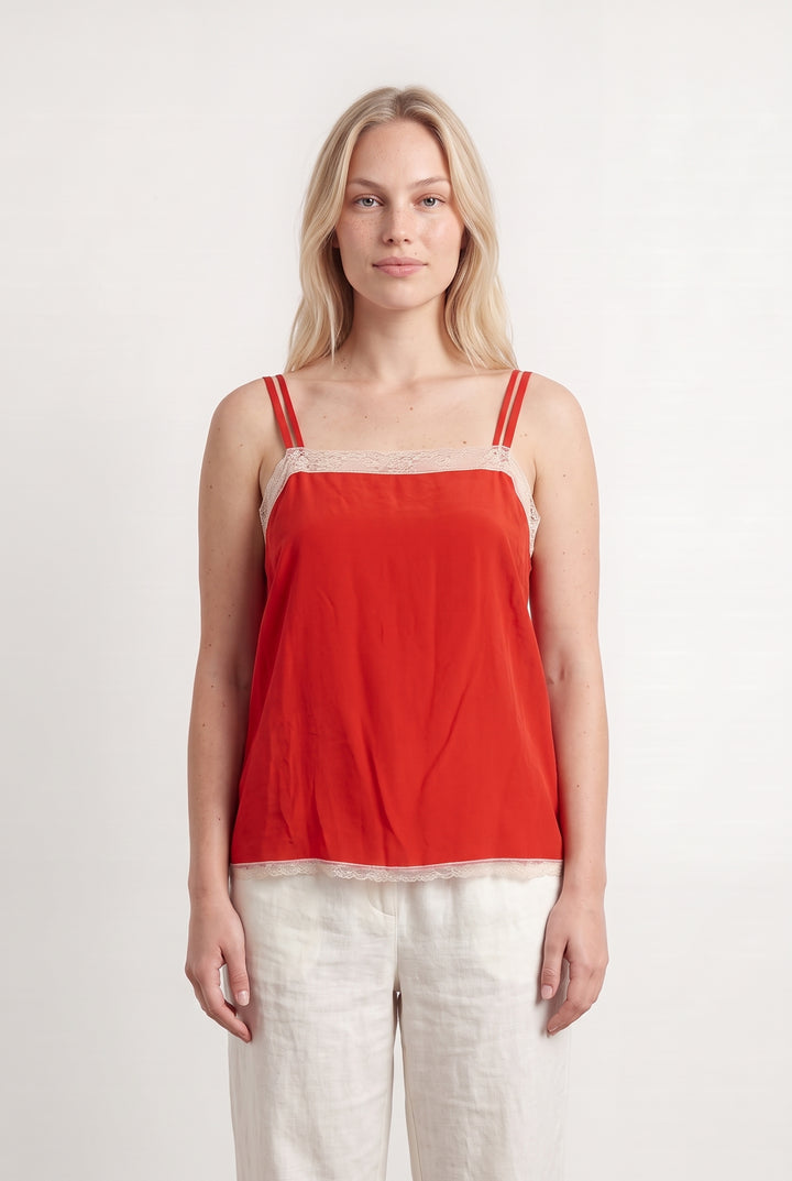 Caraco Rouge - Taille L/40 de la marque Zadig&amp;Voltaire | PARAD121858 - Vendu par Paradigme - Image 1