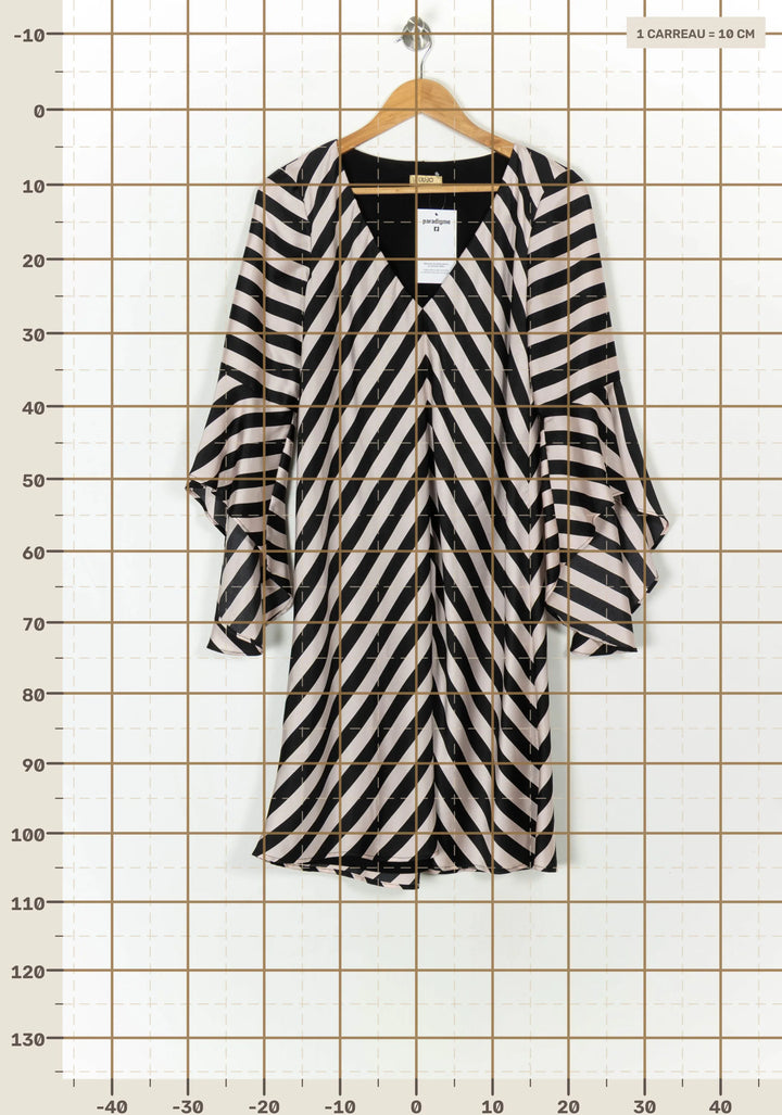 Robe Courte Noire et Blanche - Taille XXXL/46 de la marque Liu Jo | PARAD121864 - Vendu par Paradigme - Image 4