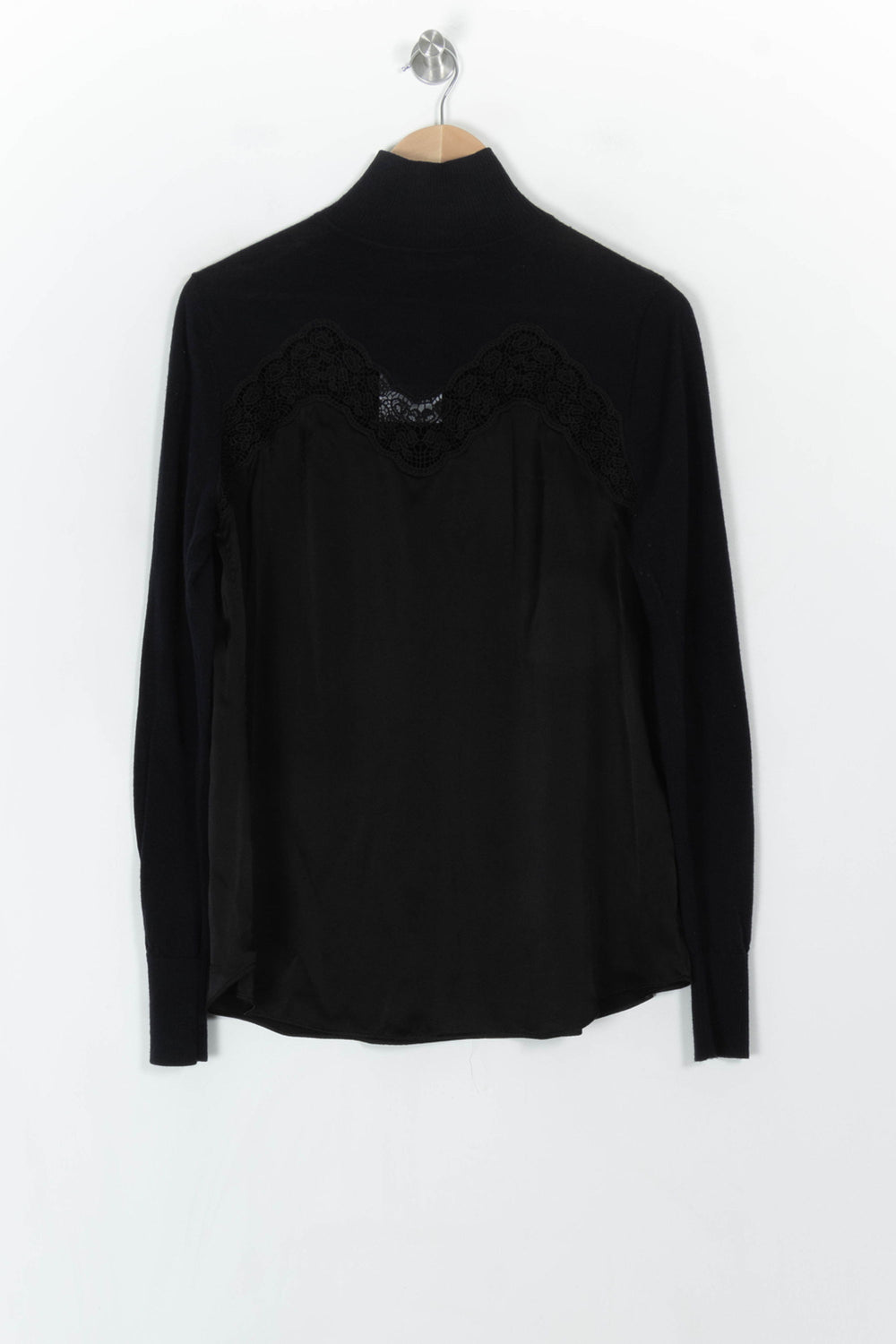 Pull Noir - Taille L/40 de la marque Sandro | PARAD121865 - Vendu par Paradigme - Image 2