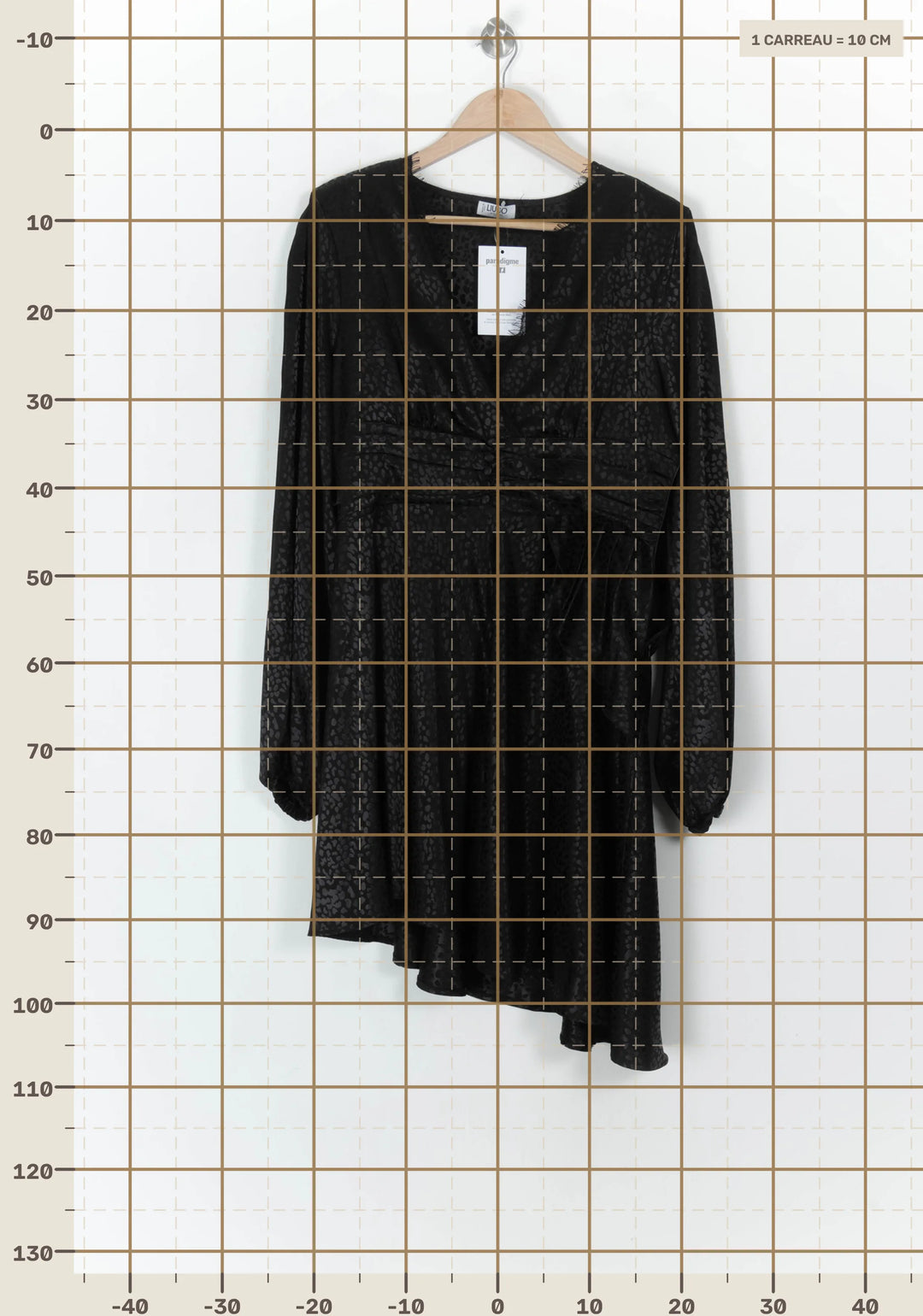 Robe Portefeuille Noire - Taille XXXL/46 de la marque Liu Jo | PARAD121866 - Vendu par Paradigme - Image 4