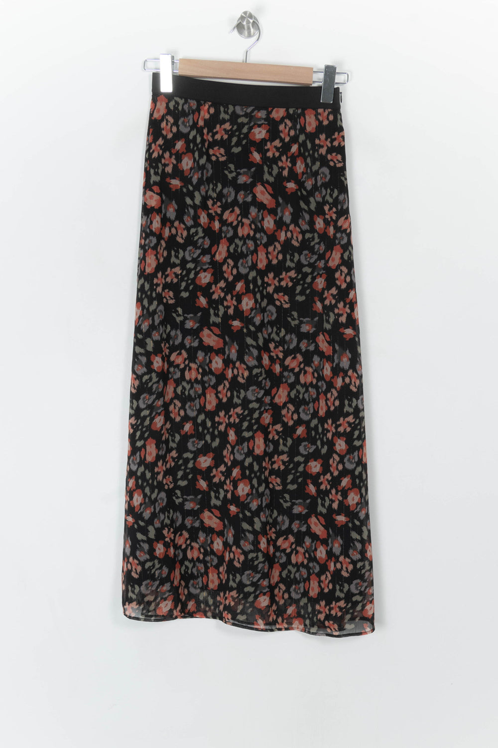 Jupe Longue Noire et Rouge - Taille XS/34 de la marque IKKS | PARAD121867 - Vendu par Paradigme - Image 2