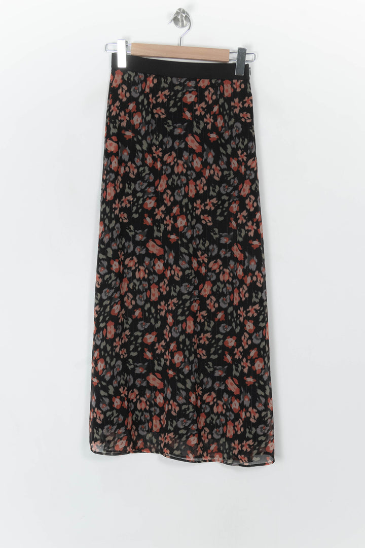 Jupe Longue Noire et Rouge - Taille XS/34 de la marque IKKS | PARAD121867 - Vendu par Paradigme - Image 2