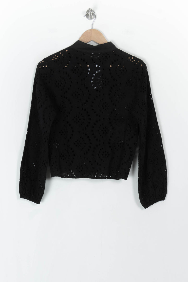 Blouse Noire - Taille M/38 de la marque La Fée Maraboutée | PARAD121869 - Vendu par Paradigme - Image 5