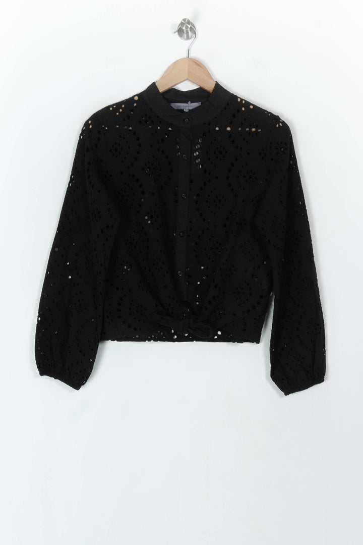 Blouse Noire - Taille M/38 de la marque La Fée Maraboutée | PARAD121869 - Vendu par Paradigme - Image 2