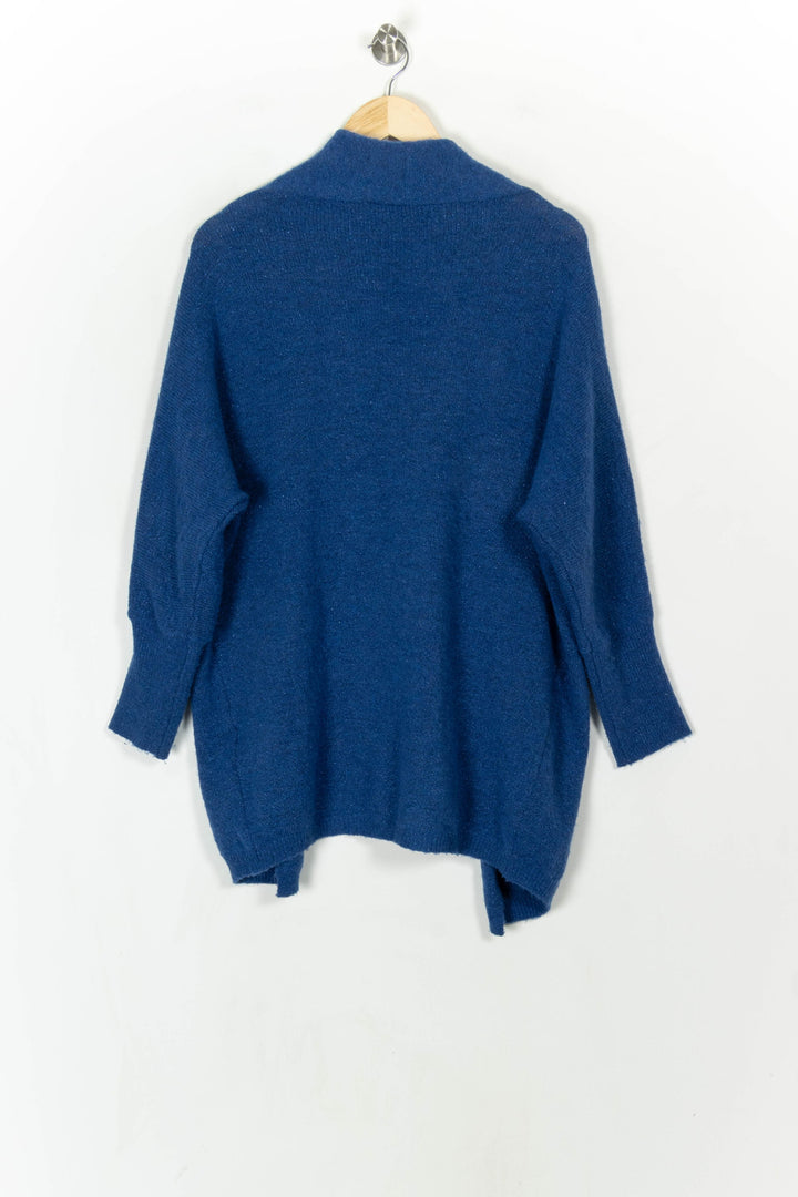 Cardigan Bleu - Taille M/38 de la marque La Fée Maraboutée | PARAD121870 - Vendu par Paradigme - Image 5