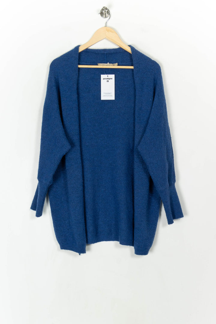 Cardigan Bleu - Taille M/38 de la marque La Fée Maraboutée | PARAD121870 - Vendu par Paradigme - Image 2