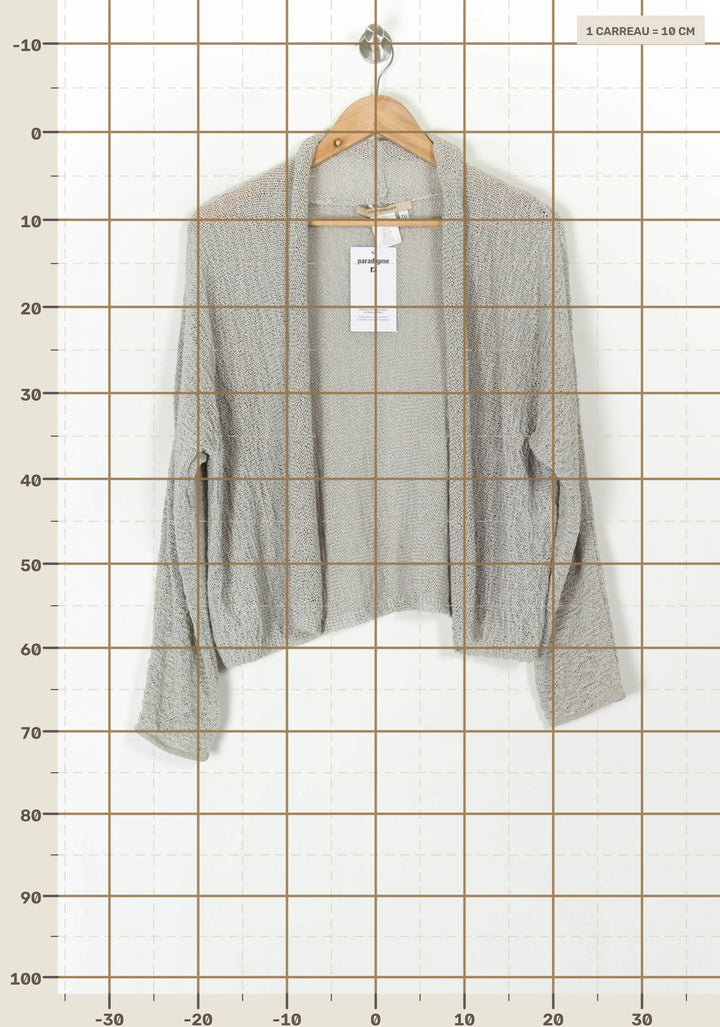 Cardigan Gris - Taille T.U. de la marque La Fée Maraboutée | PARAD121872 - Vendu par Paradigme - Image 4