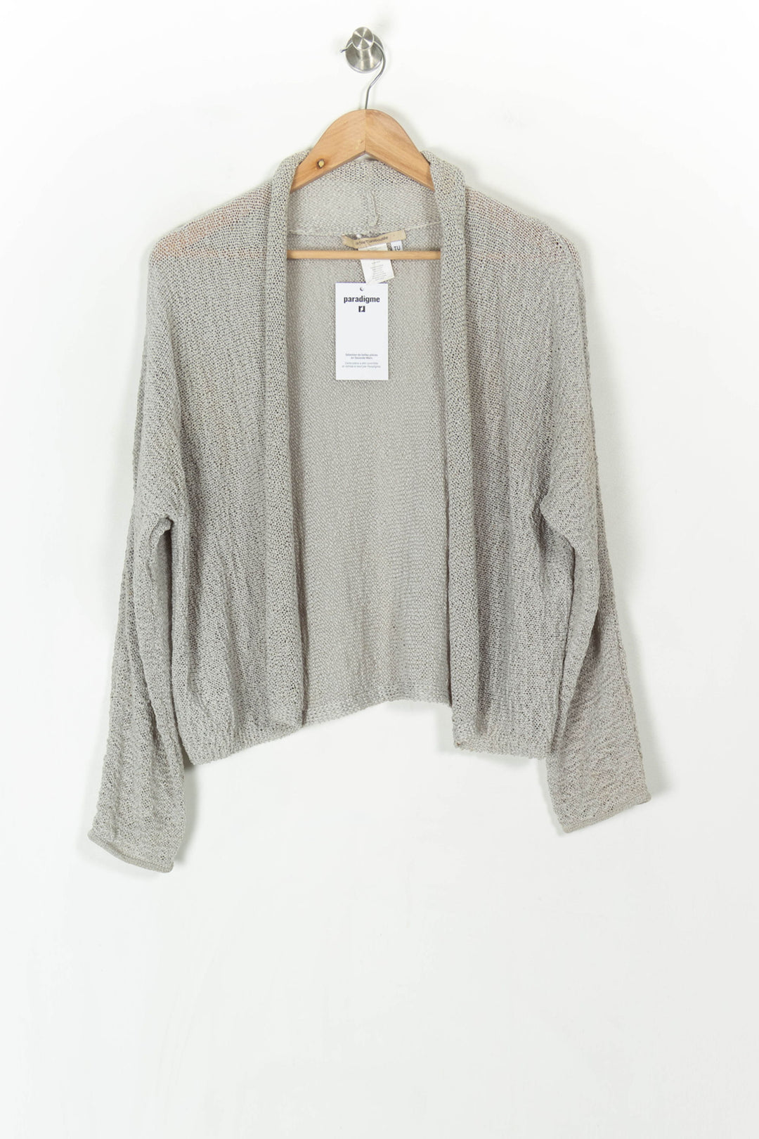 Cardigan Gris - Taille T.U. de la marque La Fée Maraboutée | PARAD121872 - Vendu par Paradigme - Image 2