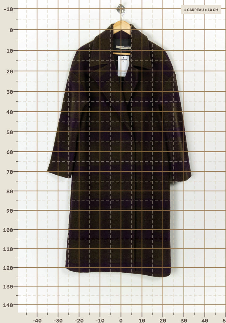 Manteau Marron et Violet - Taille M/38 de la marque La Fée Maraboutée | PARAD121873 - Vendu par Paradigme - Image 4