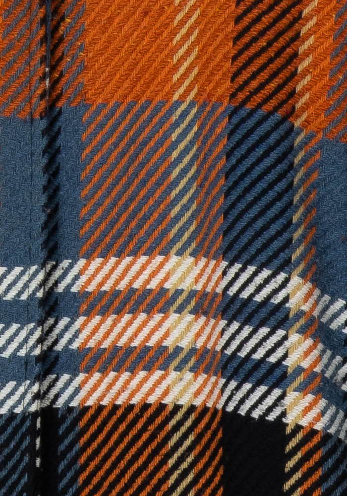 Manteau Orange et Bleu - Taille M/38 de la marque La Fée Maraboutée | PARAD121875 - Vendu par Paradigme - Image 3