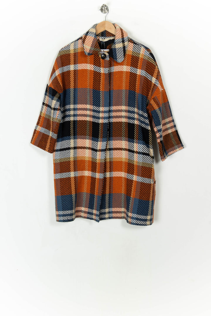 Manteau Orange et Bleu - Taille M/38 de la marque La Fée Maraboutée | PARAD121875 - Vendu par Paradigme - Image 2