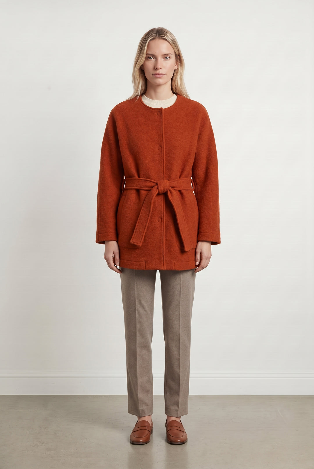 Manteau Orange - Taille M/38 de la marque La Fée Maraboutée | PARAD121876 - Vendu par Paradigme - Image 1