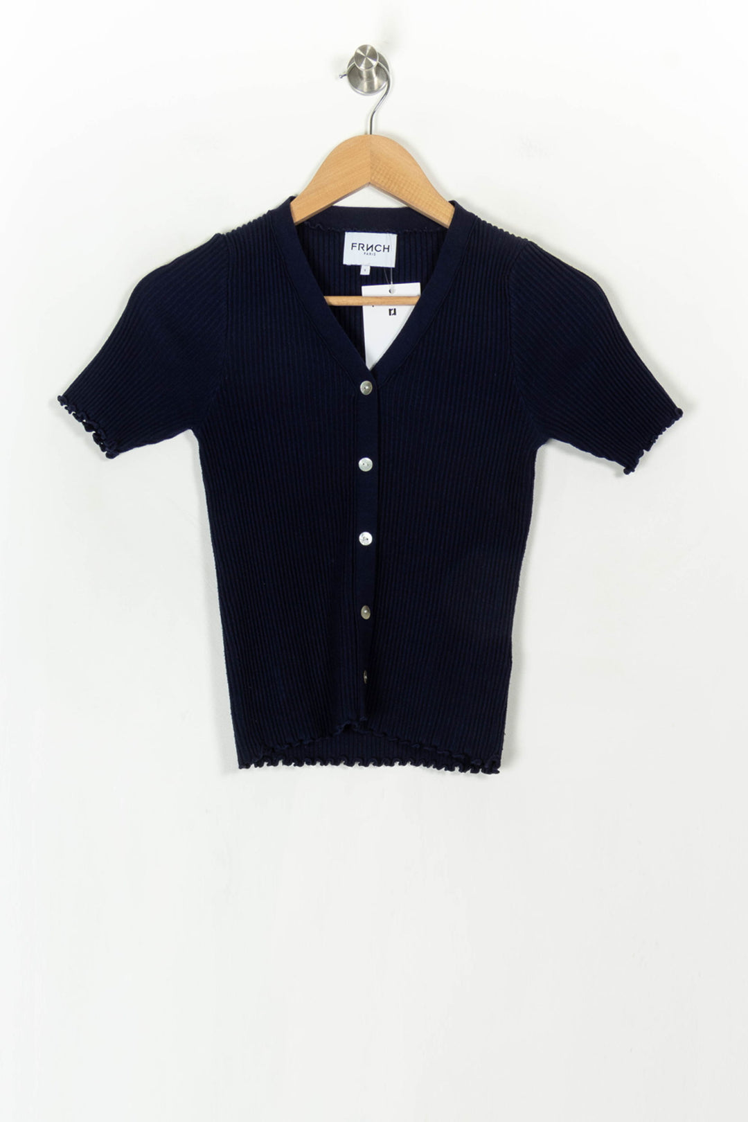 Cardigan Bleu - Taille S/36 de la marque FRNCH | PARAD121877 - Vendu par Paradigme - Image 2
