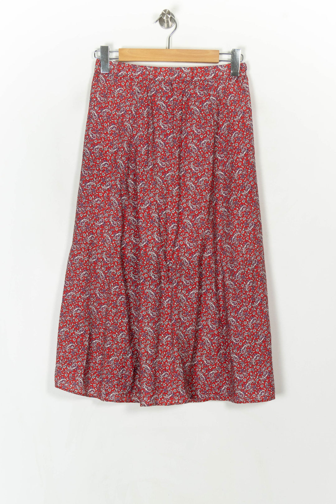 Jupe Midi Rouge et Blanc - Taille M/38 de la marque I.Code | PARAD121878 - Vendu par Paradigme - Image 5