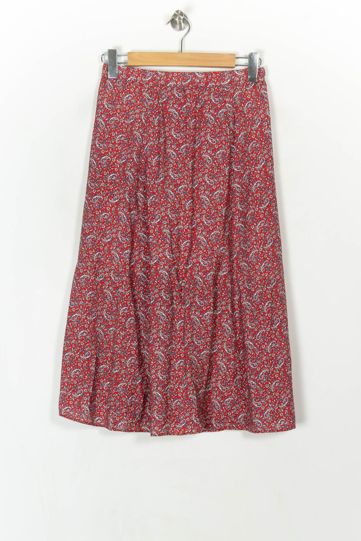 Jupe Midi Rouge et Blanc - Taille M/38 de la marque I.Code | PARAD121878 - Vendu par Paradigme - Image 5