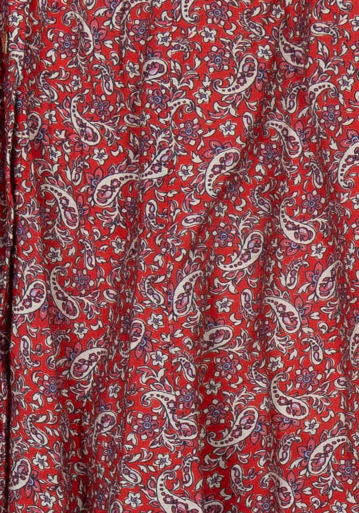 Jupe Midi Rouge et Blanc - Taille M/38 de la marque I.Code | PARAD121878 - Vendu par Paradigme - Image 3