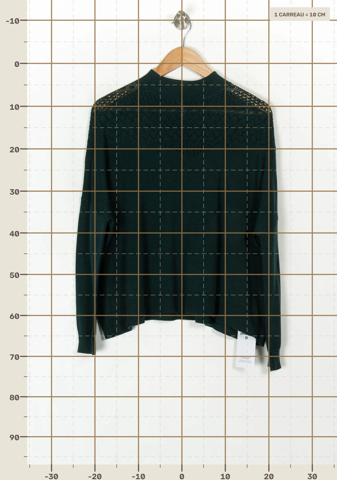 Pull Vert - Taille XS/34 de la marque I.Code | PARAD121879 - Vendu par Paradigme - Image 4