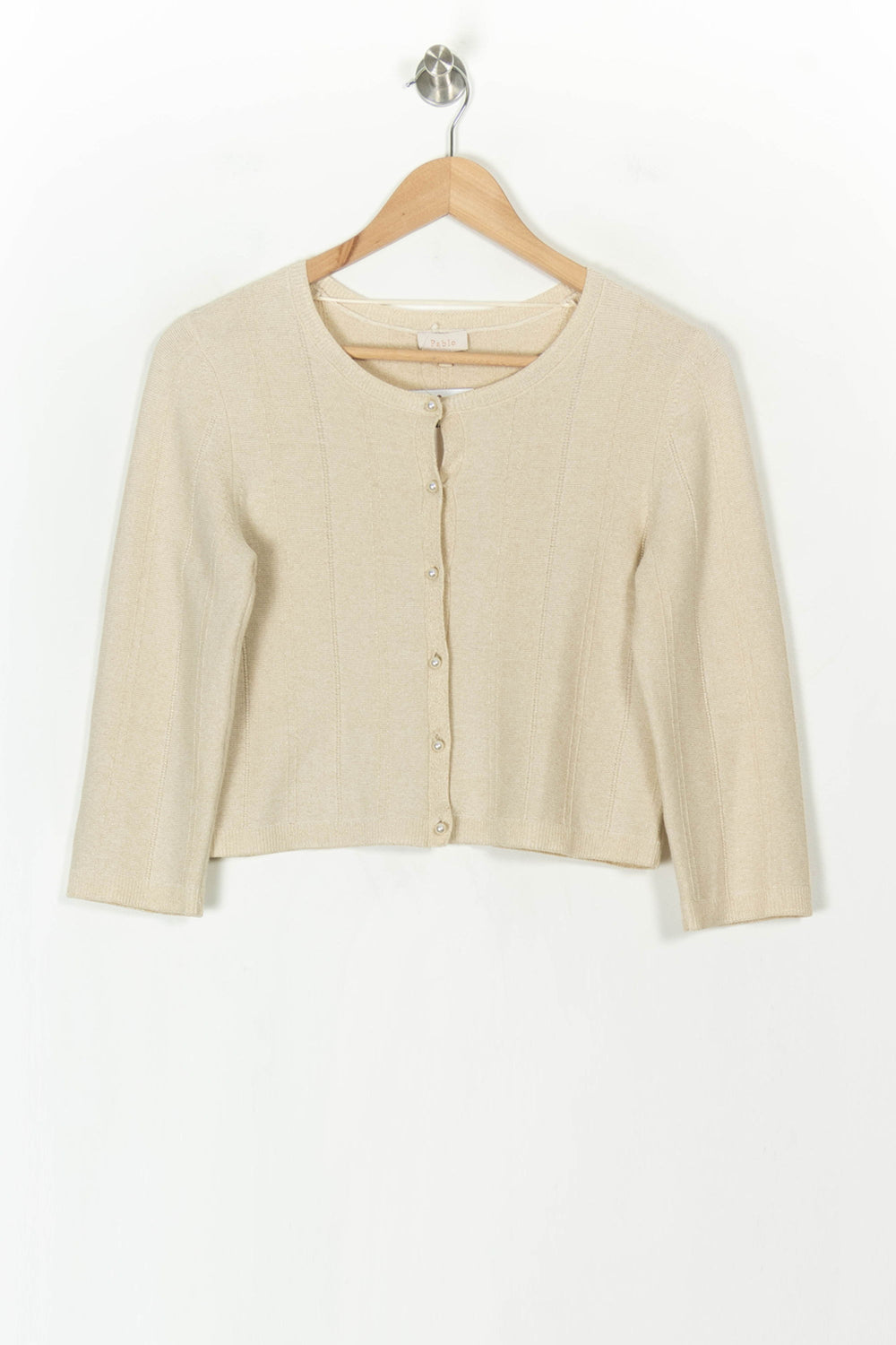 Cardigan Beige - Taille XS/34 de la marque Pablo | PARAD121880 - Vendu par Paradigme - Image 2