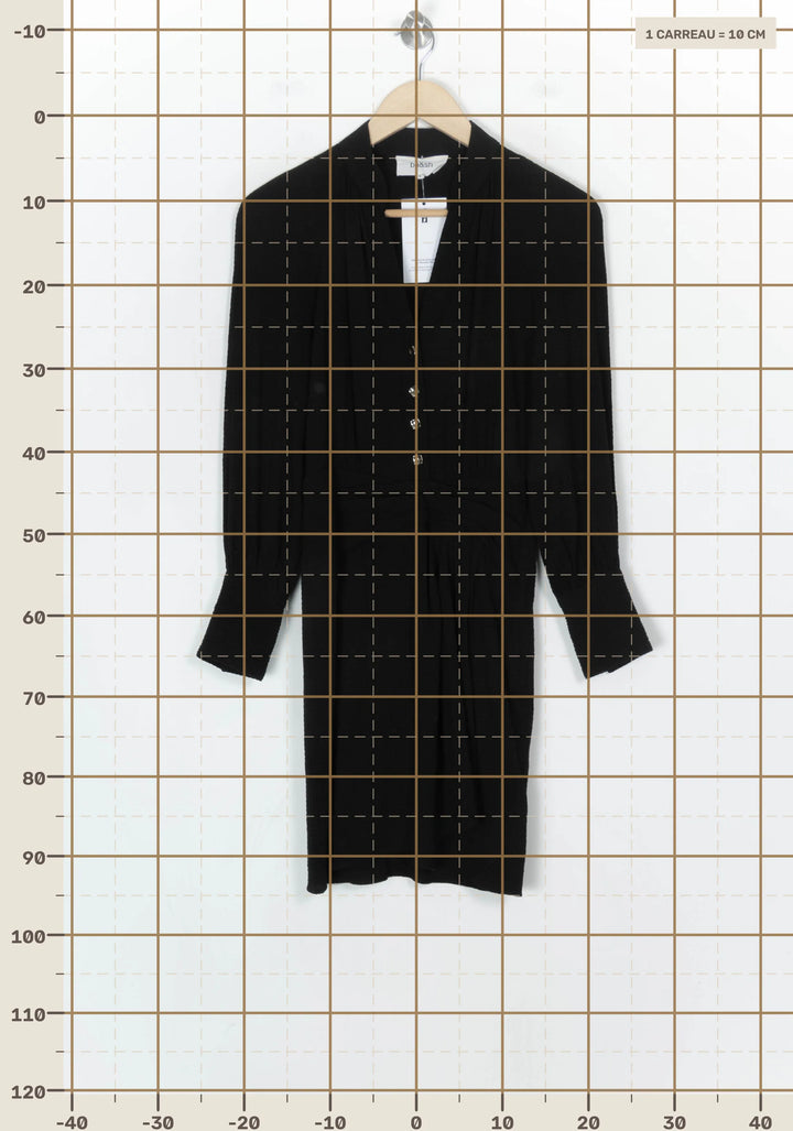 Robe Courte Noire - Taille XS/34 de la marque ba&amp;sh | PARAD121881 - Vendu par Paradigme - Image 4