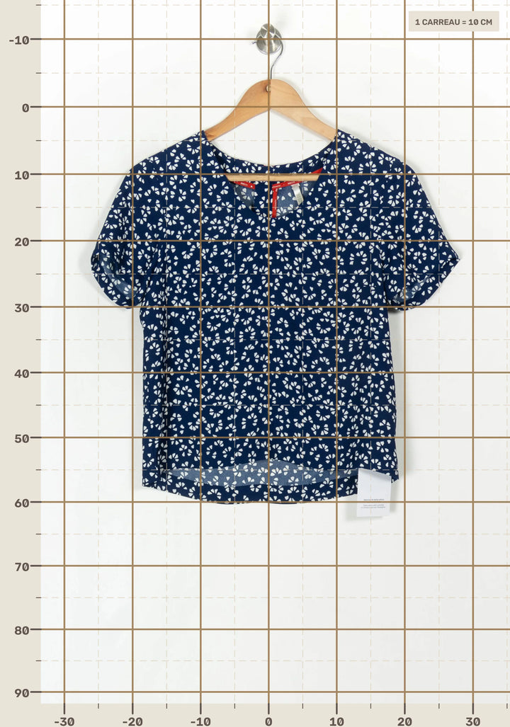 Blouse Bleue et Blanche - Taille XS/34 de la marque I.Code | PARAD121883 - Vendu par Paradigme - Image 4