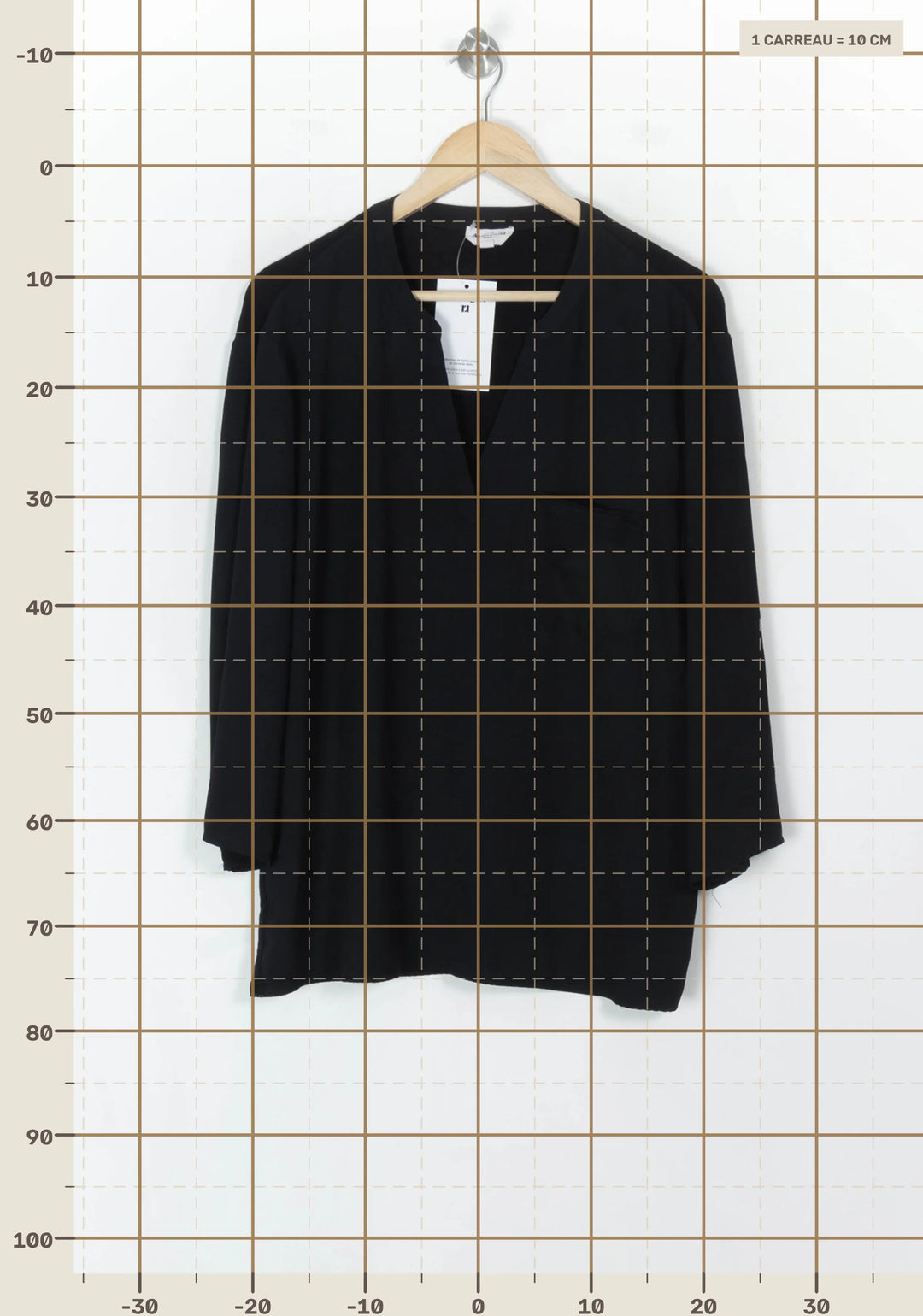 Blouse Bleue - Taille XXXL/46 de la marque Maison 123 | PARAD121884 - Vendu par Paradigme - Image 4