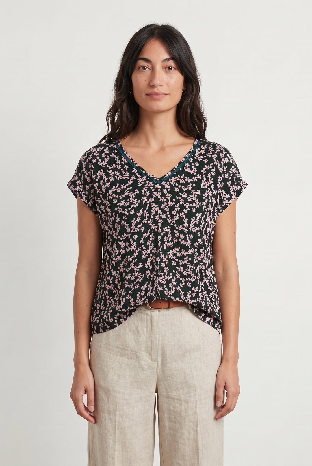 Blouse Noire et Rose - Taille XS/34 de la marque One Step | PARAD121885 - Vendu par Paradigme - Image 1