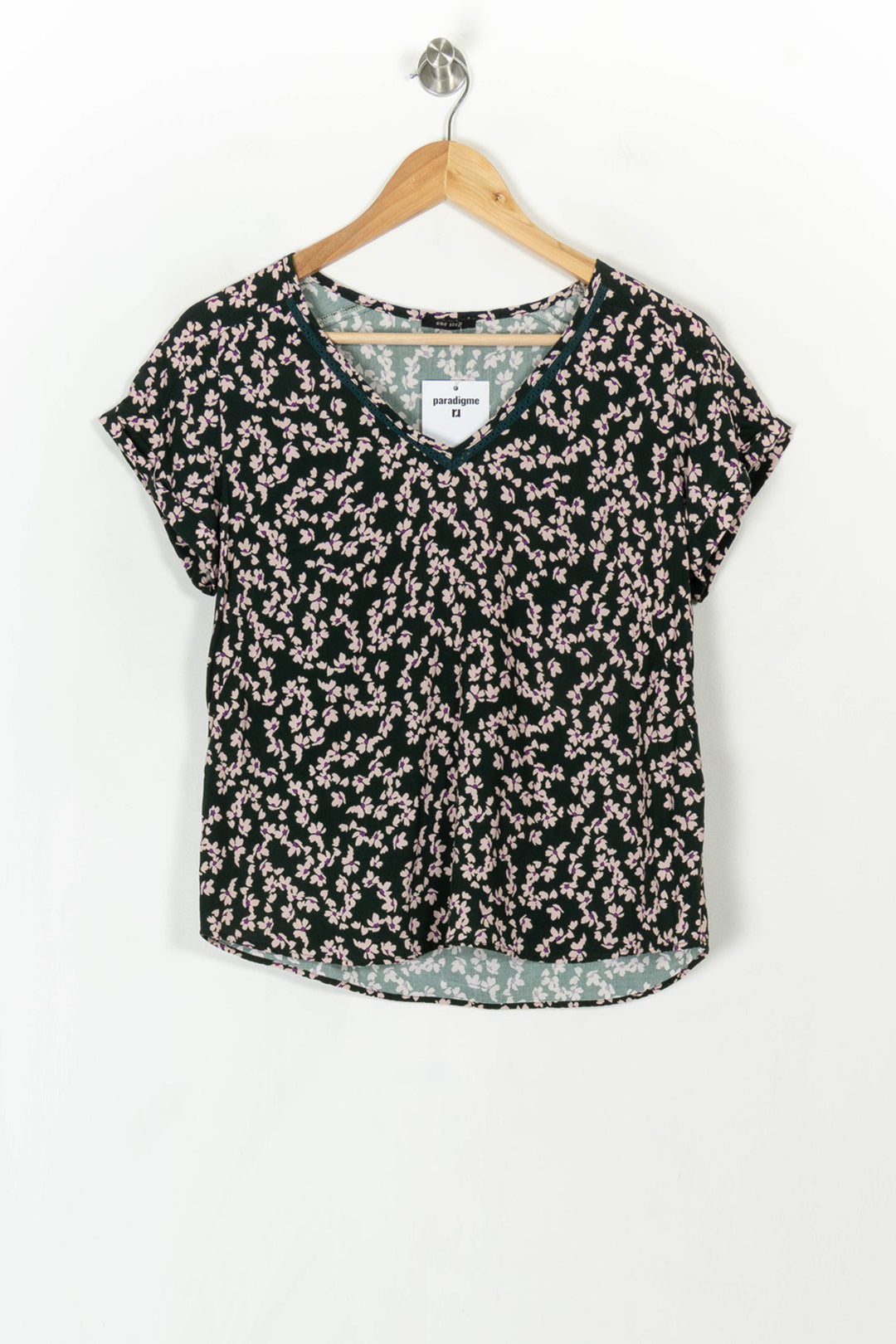 Blouse Noire et Rose - Taille XS/34 de la marque One Step | PARAD121885 - Vendu par Paradigme - Image 2