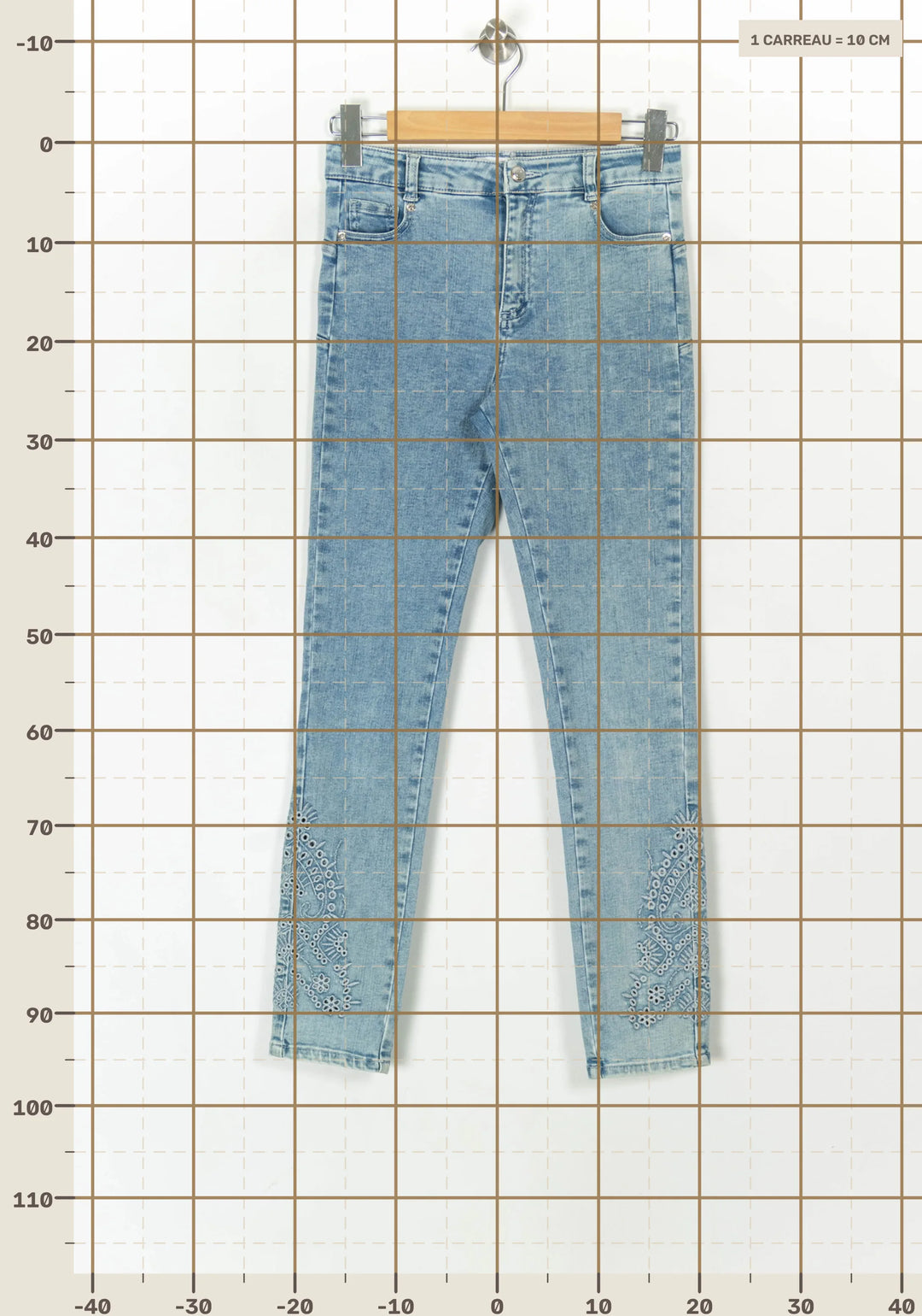 Jean Bleu - Taille S/36 de la marque IKKS | PARAD121887 - Vendu par Paradigme - Image 4