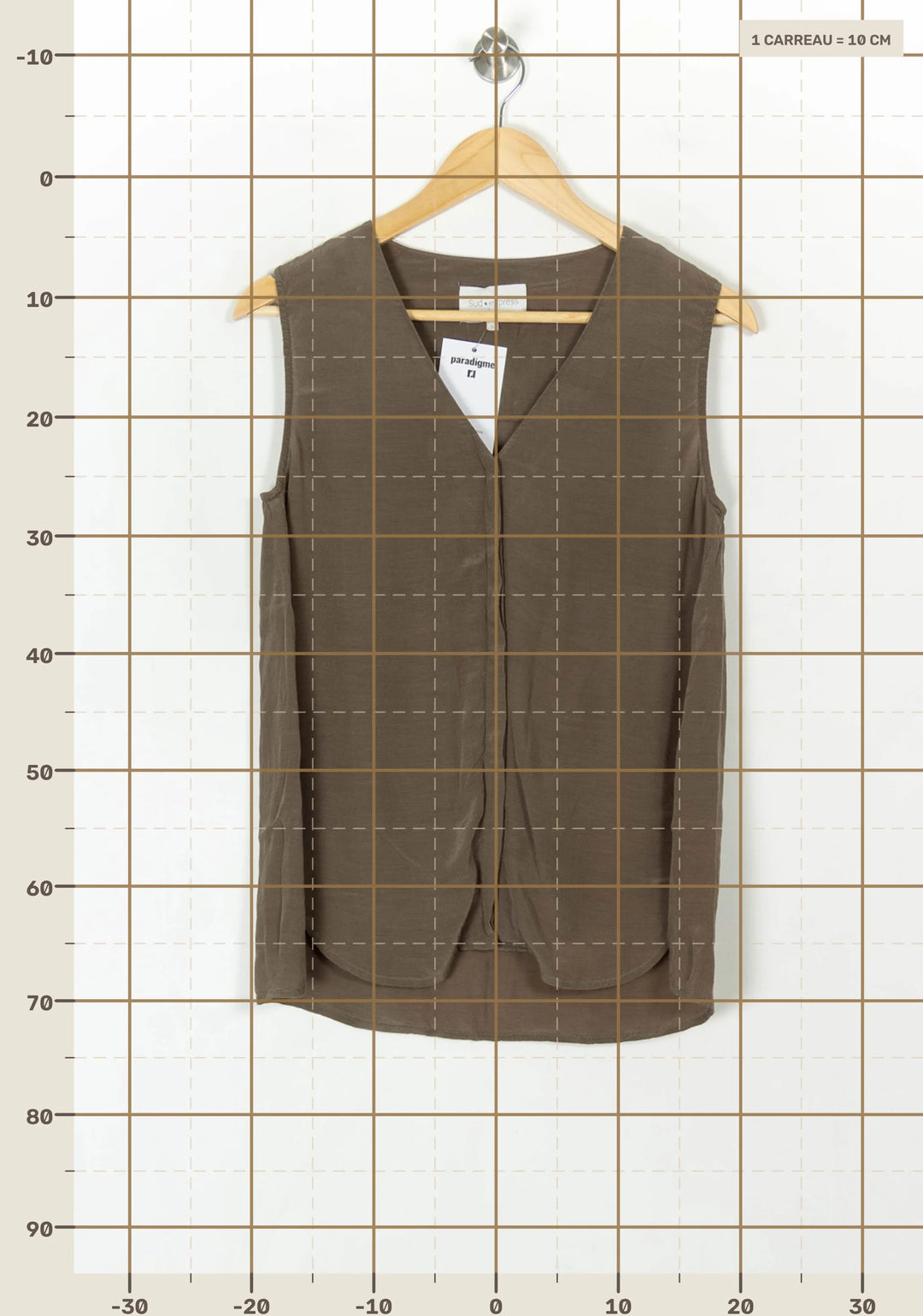 Blouse Verte - Taille S/36 de la marque Sud express | PARAD121890 - Vendu par Paradigme - Image 4