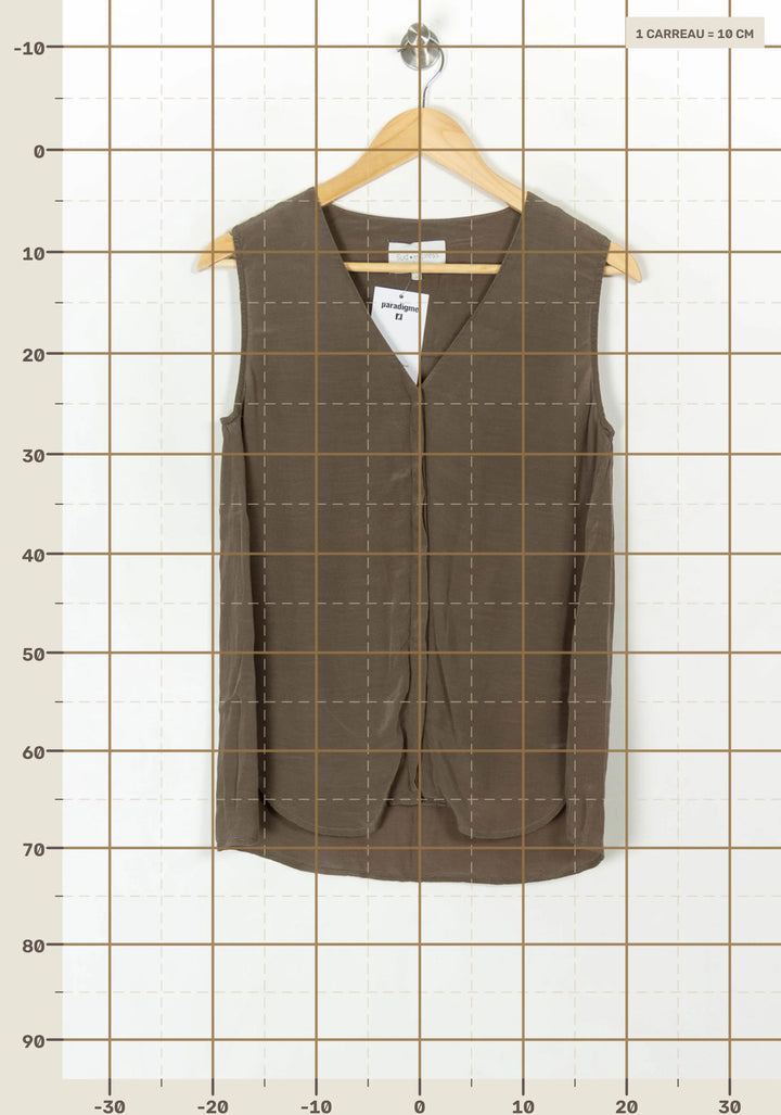 Blouse Verte - Taille S/36 de la marque Sud express | PARAD121890 - Vendu par Paradigme - Image 4