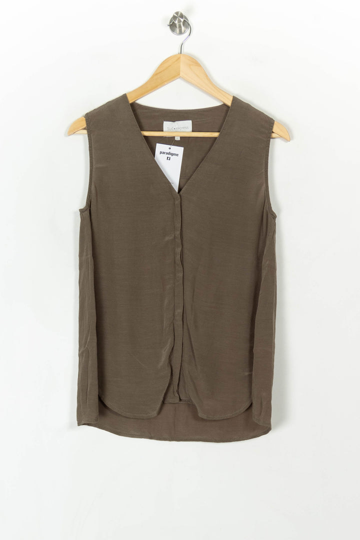 Blouse Verte - Taille S/36 de la marque Sud express | PARAD121890 - Vendu par Paradigme - Image 2