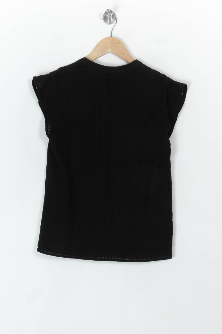 Blouse Noire - Taille S/36 de la marque Maison 123 | PARAD121892 - Vendu par Paradigme - Image 5