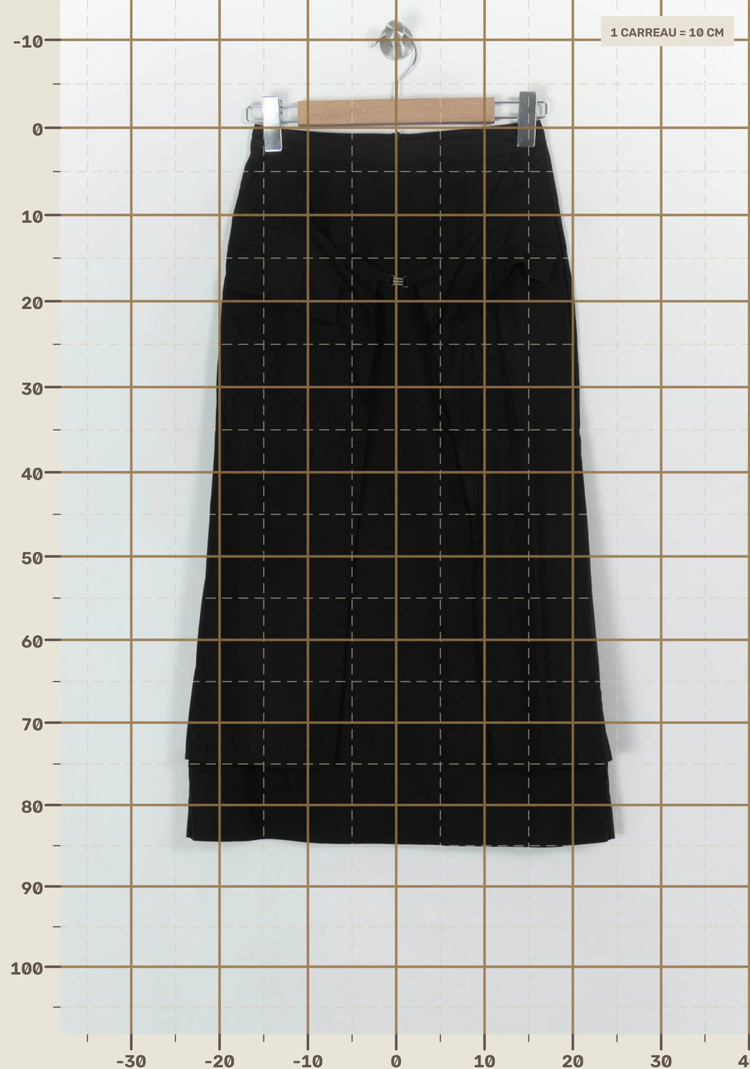 Jupe Noire - Taille S/36 de la marque La Fée Maraboutée | PARAD121893 - Vendu par Paradigme - Image 4
