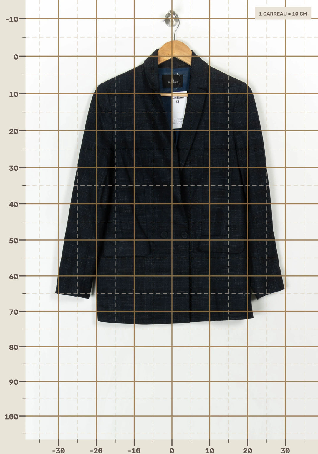 Blazer Bleu - Taille XS/34 de la marque One Step | PARAD121895 - Vendu par Paradigme - Image 4