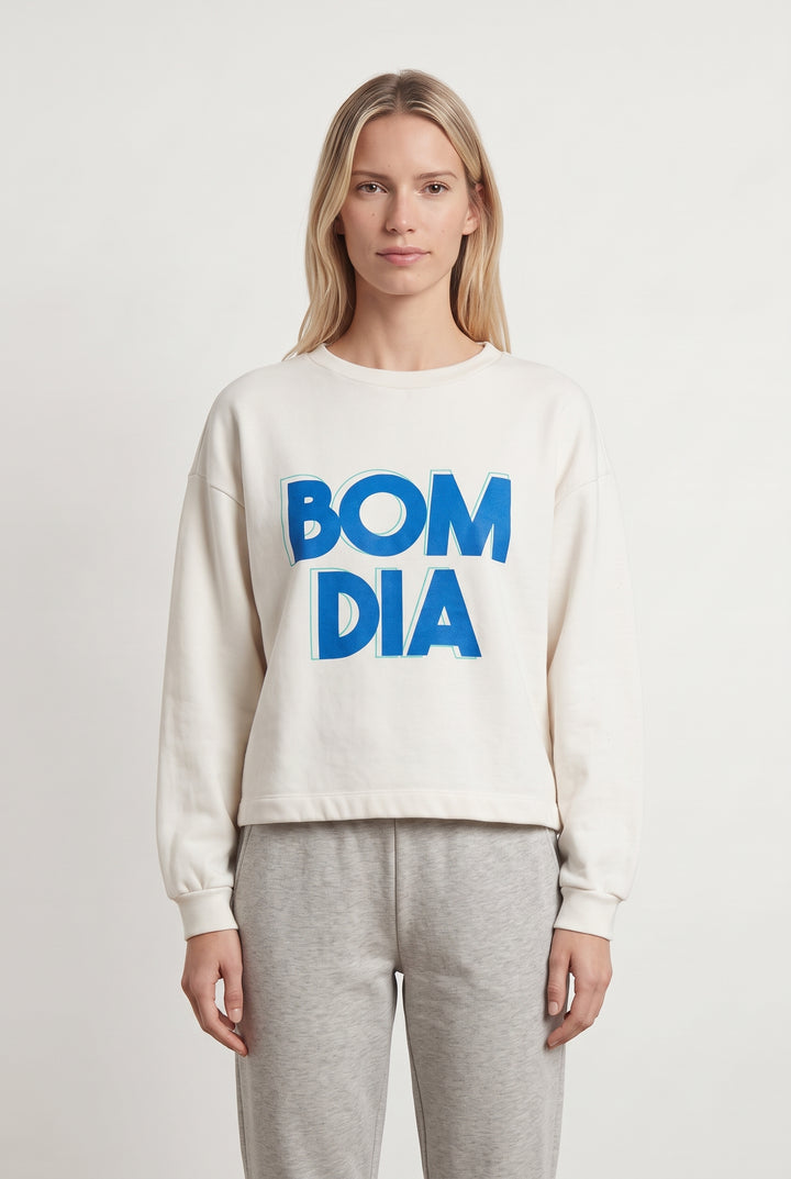 Sweatshirt Blanc et Bleu - Taille XS/34 de la marque One Step | PARAD121897 - Vendu par Paradigme - Image 1