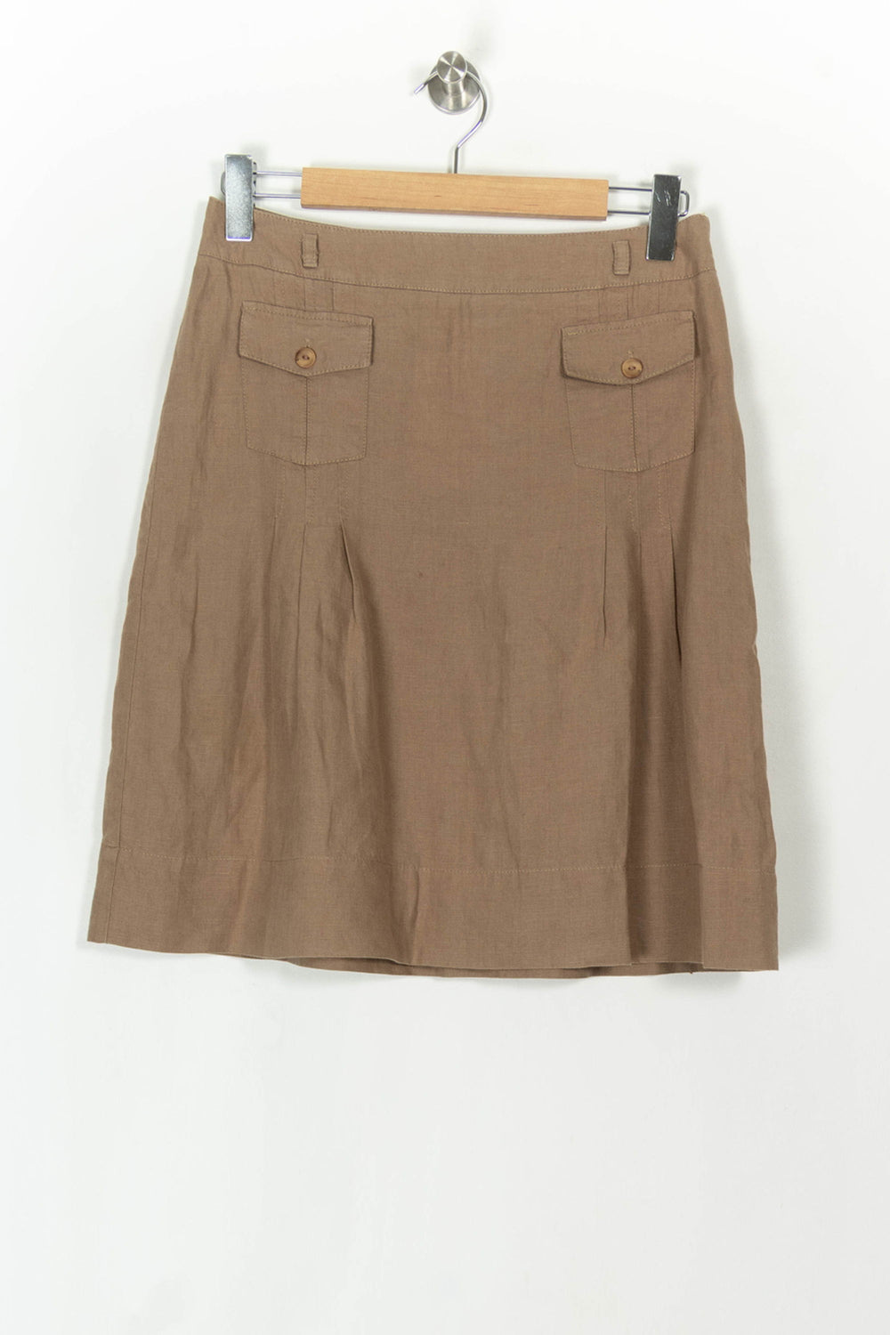 Jupe Droite Marron - Taille M/38 de la marque Maison 123 | PARAD121898 - Vendu par Paradigme - Image 2