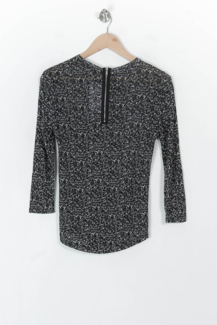 Blouse Noire et Blanche - Taille XS/34 de la marque IKKS | PARAD121900 - Vendu par Paradigme - Image 5