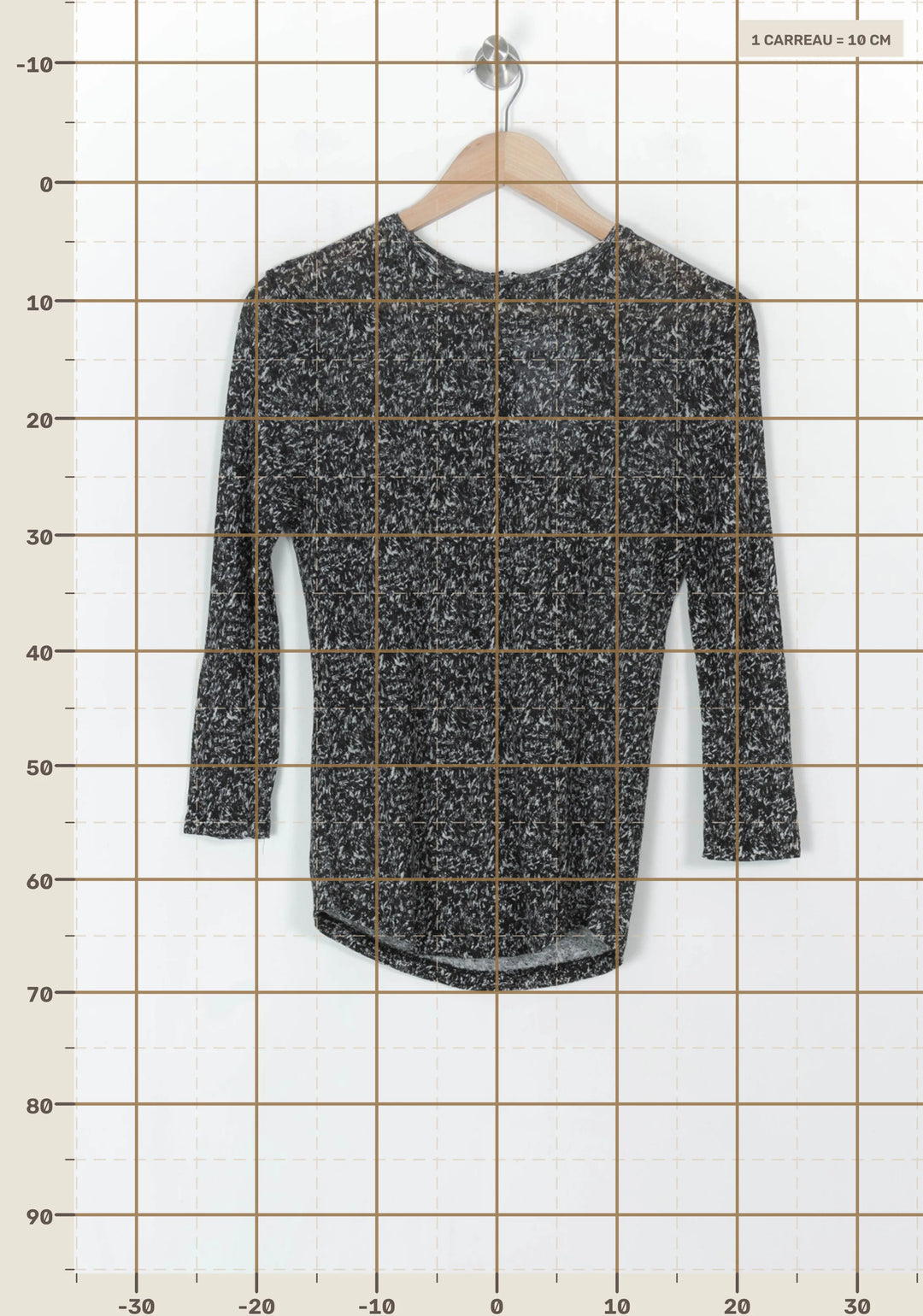 Blouse Noire et Blanche - Taille XS/34 de la marque IKKS | PARAD121900 - Vendu par Paradigme - Image 4