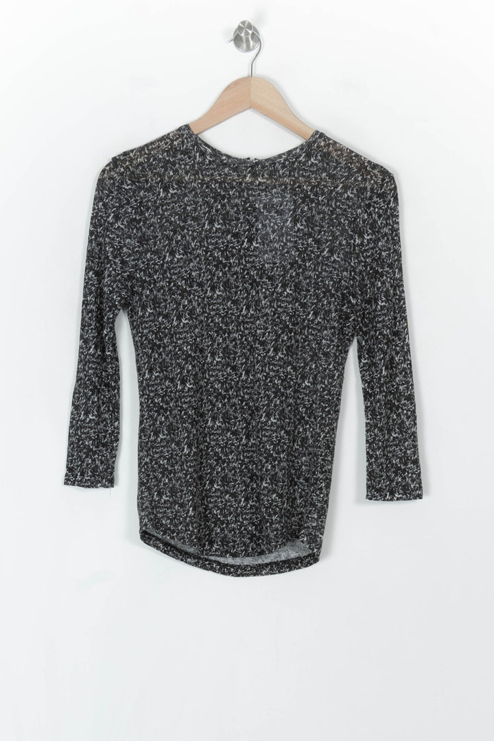 Blouse Noire et Blanche - Taille XS/34 de la marque IKKS | PARAD121900 - Vendu par Paradigme - Image 2