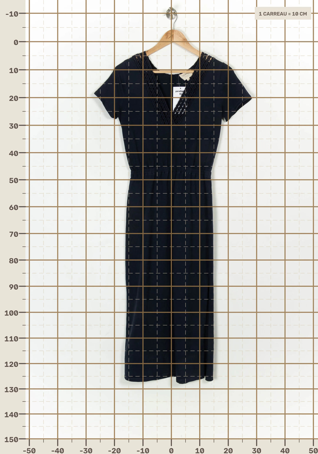 Robe Longue Bleue - Taille S/36 de la marque Sézane | PARAD122403 - Vendu par Paradigme - Image 4