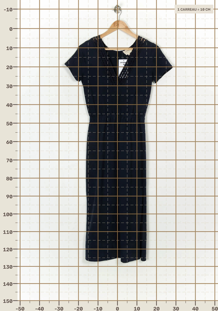 Robe Longue Bleue - Taille S/36 de la marque Sézane | PARAD122403 - Vendu par Paradigme - Image 4