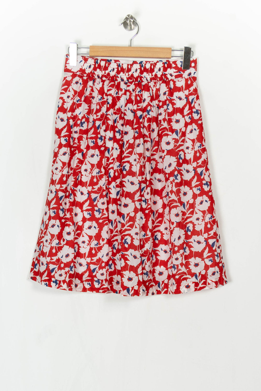 Jupe Midi Rouge et Blanche - Taille L/40 de la marque Saint James | PARAD122404 - Vendu par Paradigme - Image 5