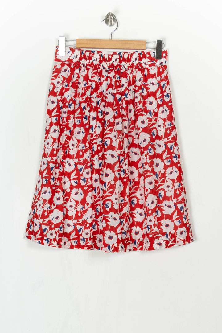Jupe Midi Rouge et Blanche - Taille L/40 de la marque Saint James | PARAD122404 - Vendu par Paradigme - Image 5
