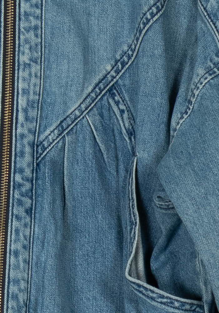 Veste en Jean Bleue - Taille S/36 de la marque ba&amp;sh | PARAD122405 - Vendu par Paradigme - Image 3