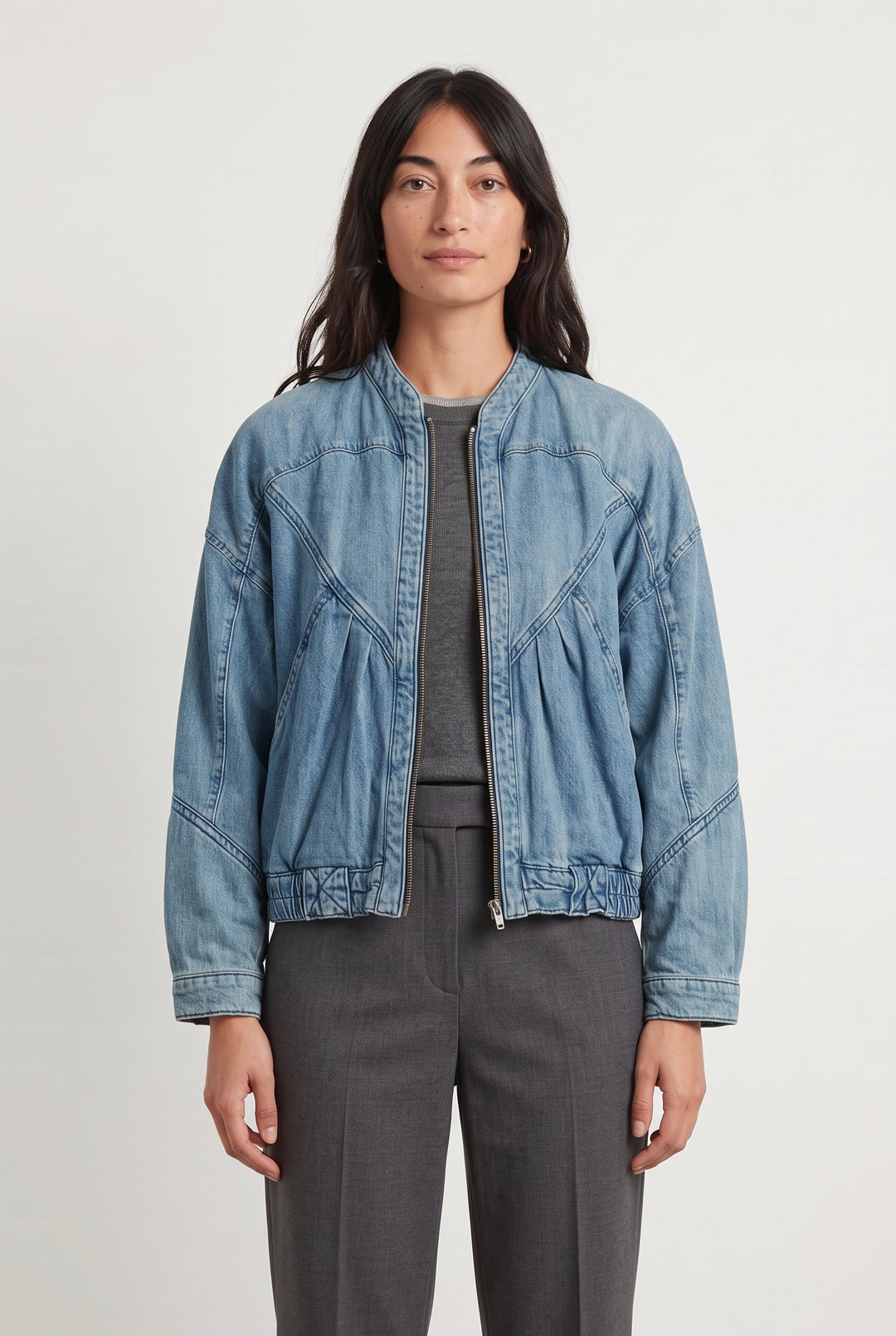 Veste en Jean Bleue - Taille S/36 de la marque ba&amp;sh | PARAD122405 - Vendu par Paradigme - Image 1