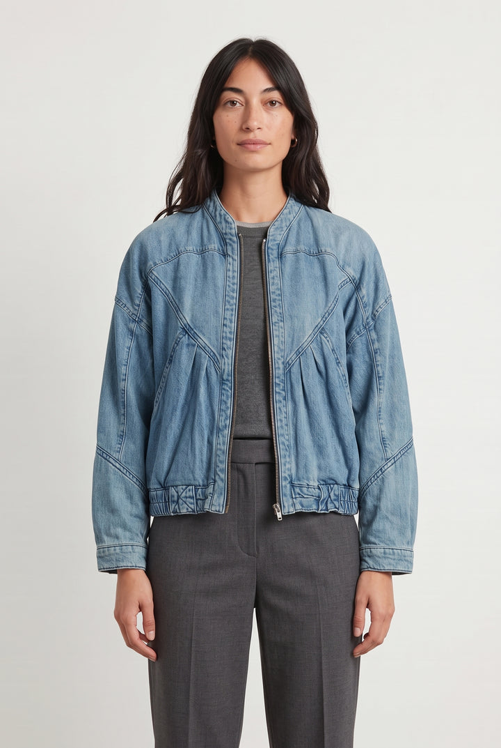 Veste en Jean Bleue - Taille S/36 de la marque ba&amp;sh | PARAD122405 - Vendu par Paradigme - Image 1