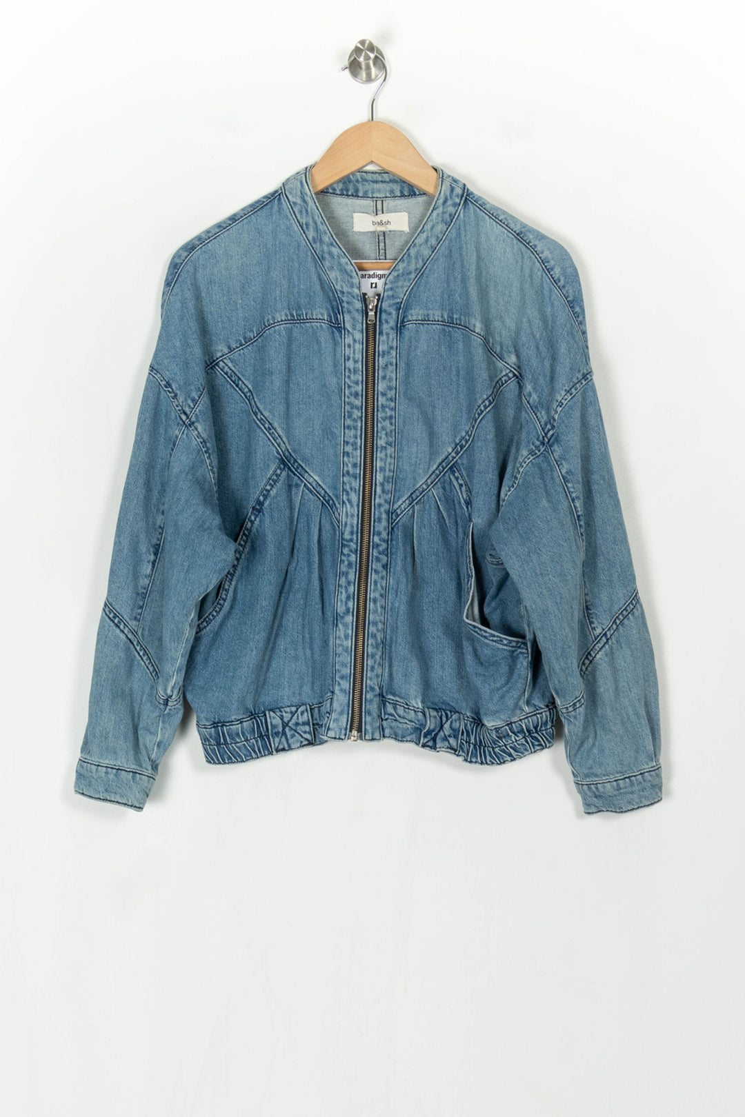 Veste en Jean Bleue - Taille S/36 de la marque ba&amp;sh | PARAD122405 - Vendu par Paradigme - Image 2
