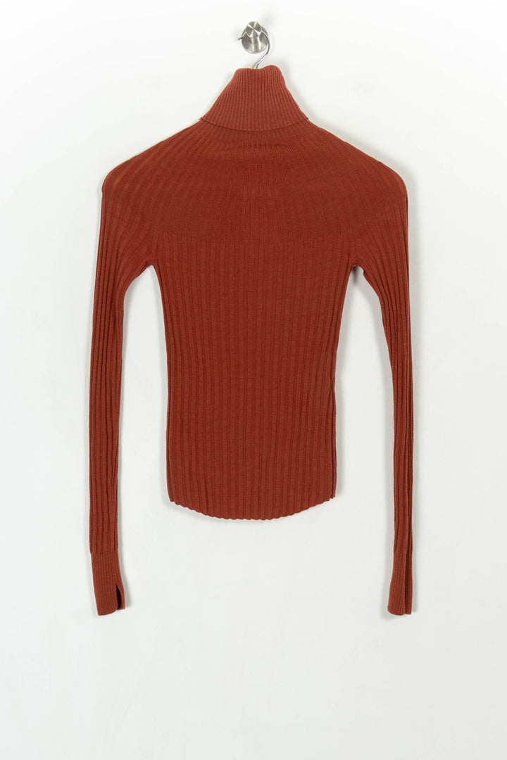 Pull Col Roulé Orange - Taille XS/34 de la marque Comptoir des Cotonniers | PARAD122411 - Vendu par Paradigme - Image 5