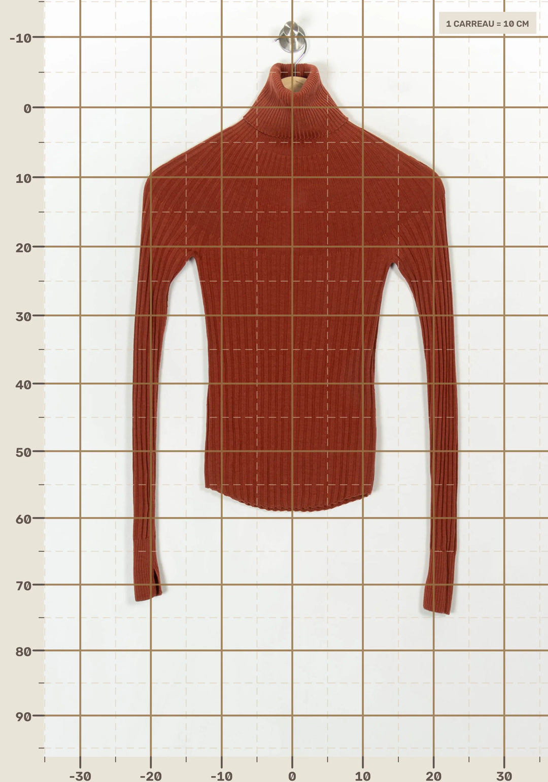 Pull Col Roulé Orange - Taille XS/34 de la marque Comptoir des Cotonniers | PARAD122411 - Vendu par Paradigme - Image 4